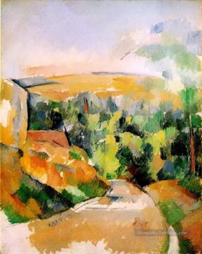 cézanne Tableau Peinture - Le coude de la route Paul Cézanne